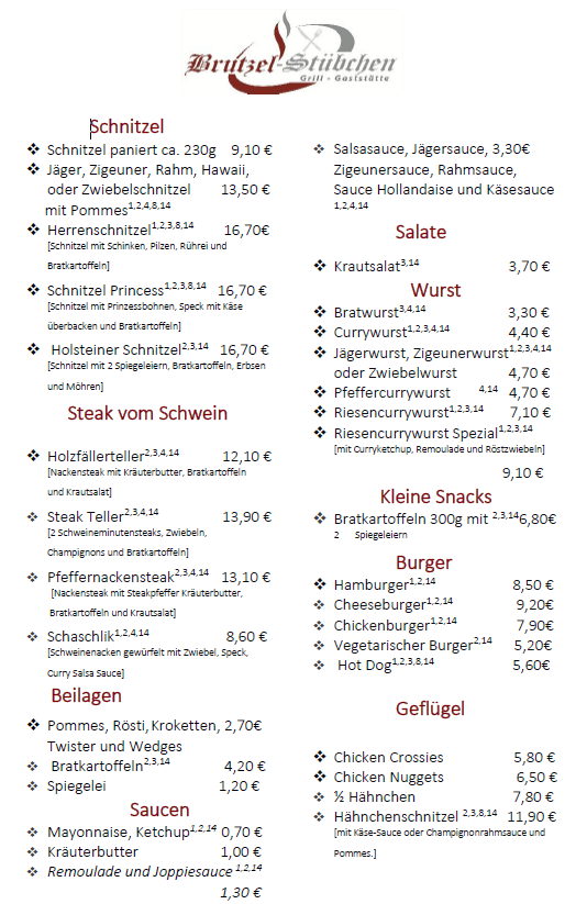 Speisekarte photo 2