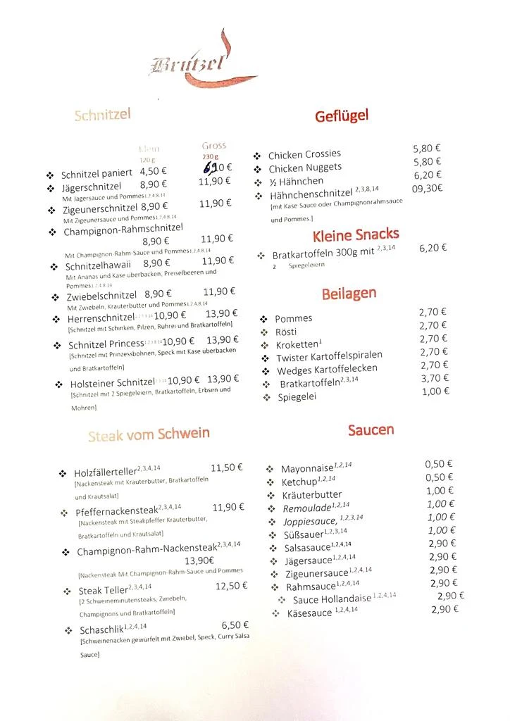 Speisekarte photo 4