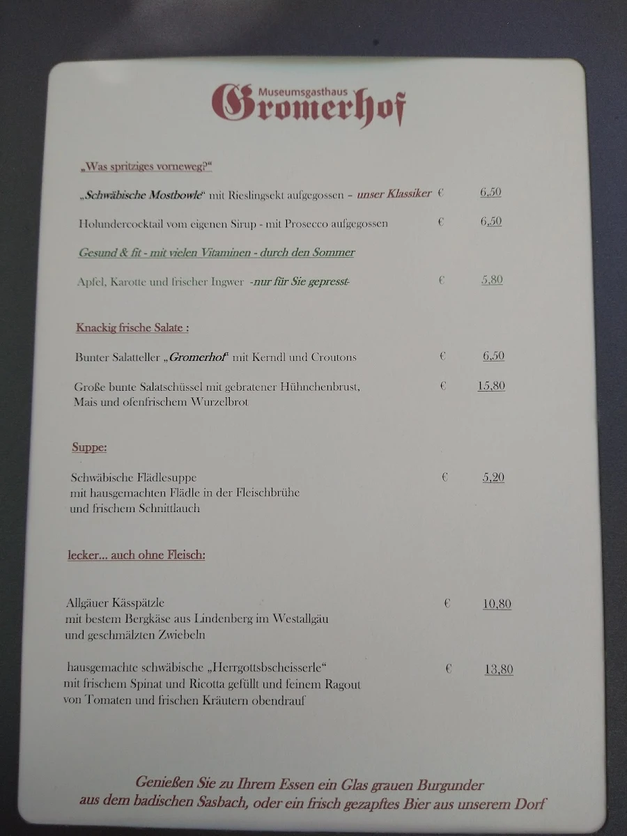 Speisekarte photo 5
