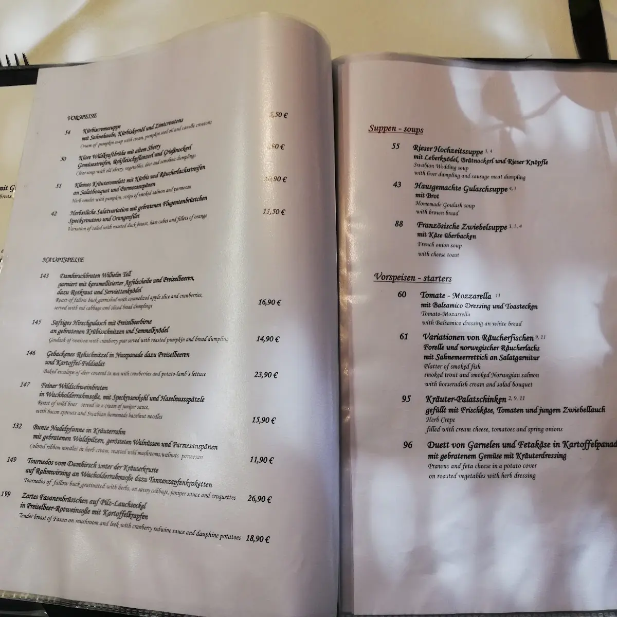 Speisekarte photo 2