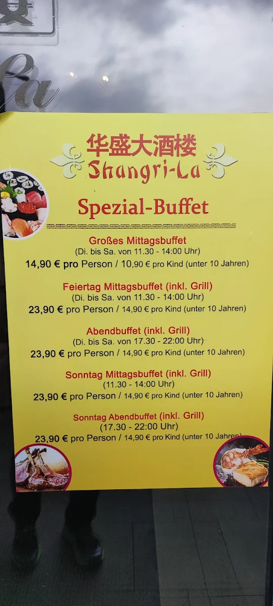 Speisekarte, Shangri-La