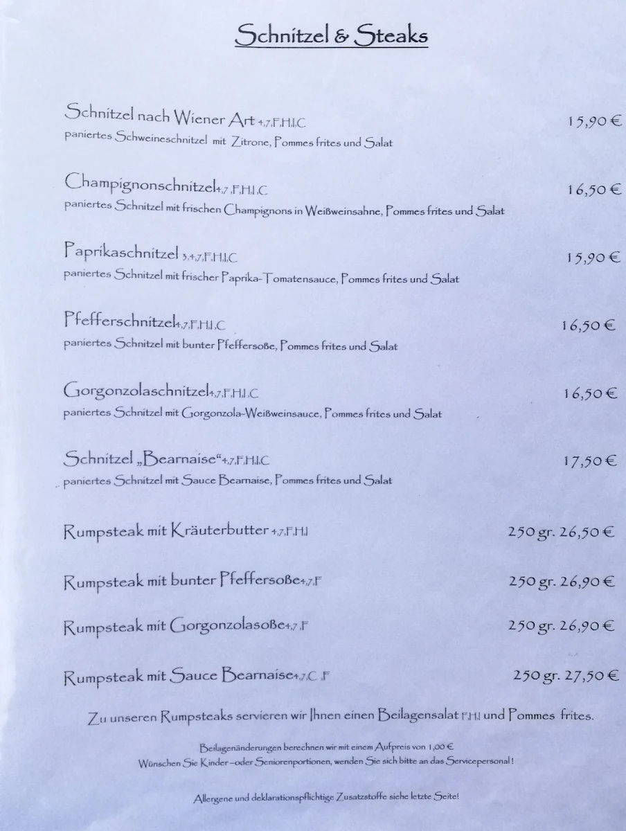 Speisekarte photo 5