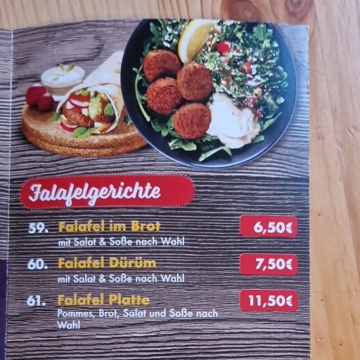 Speisekarte photo 3