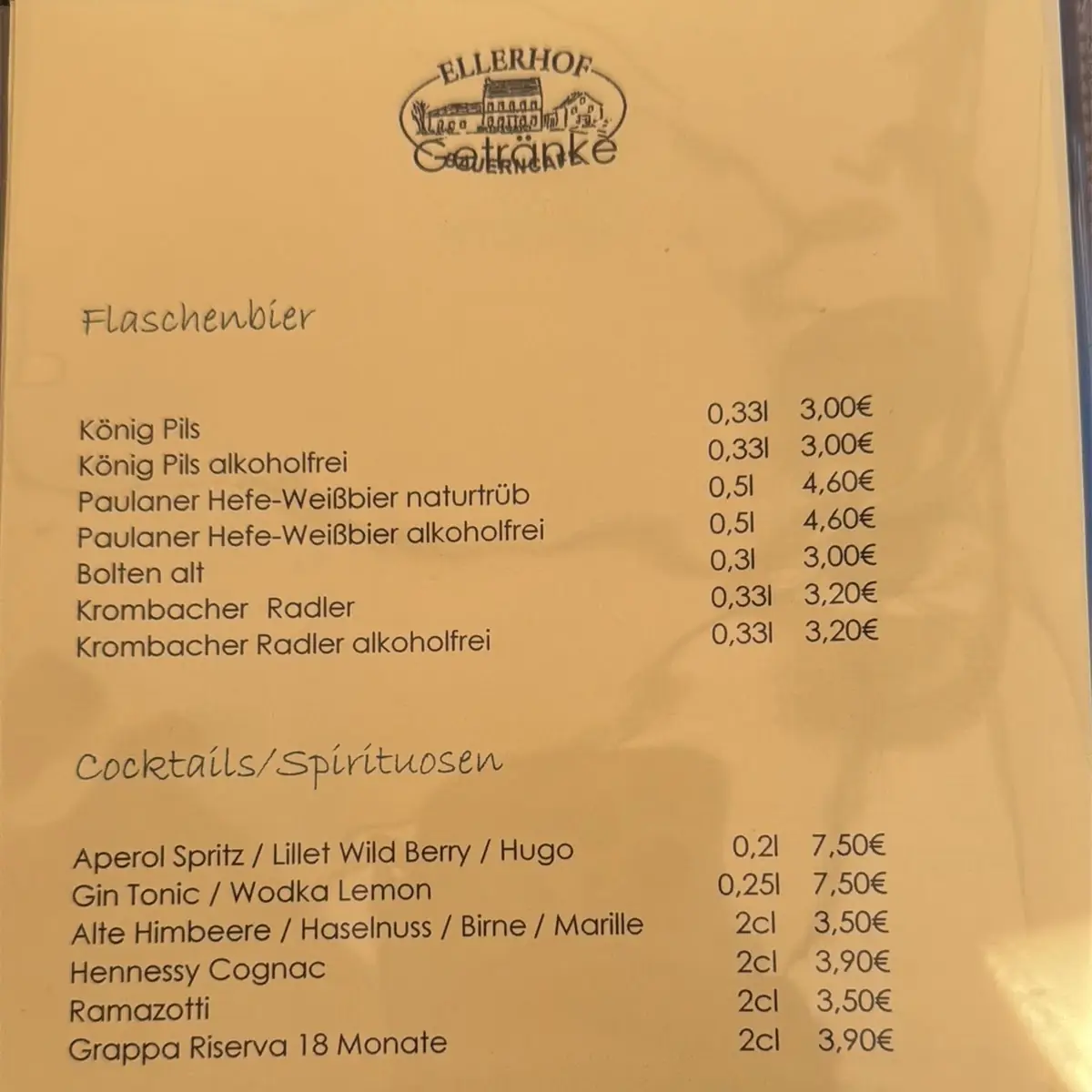 Speisekarte photo 1