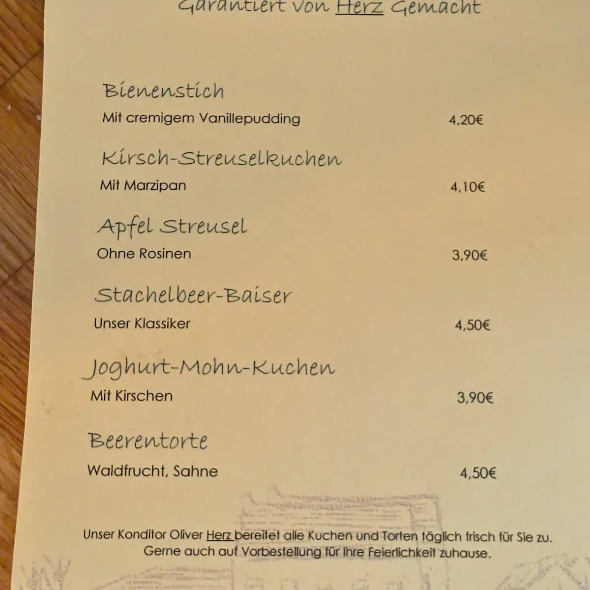Speisekarte photo 6