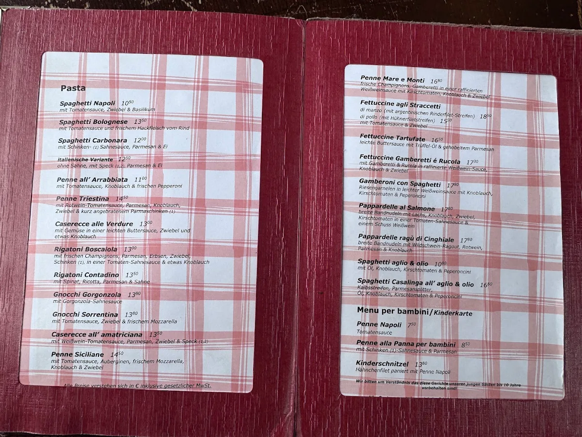 Speisekarte, Das Leben Ist Schön