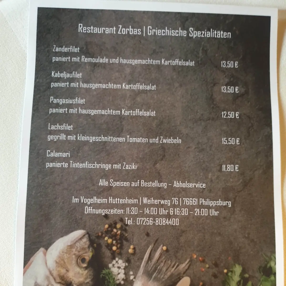 Speisekarte photo 5
