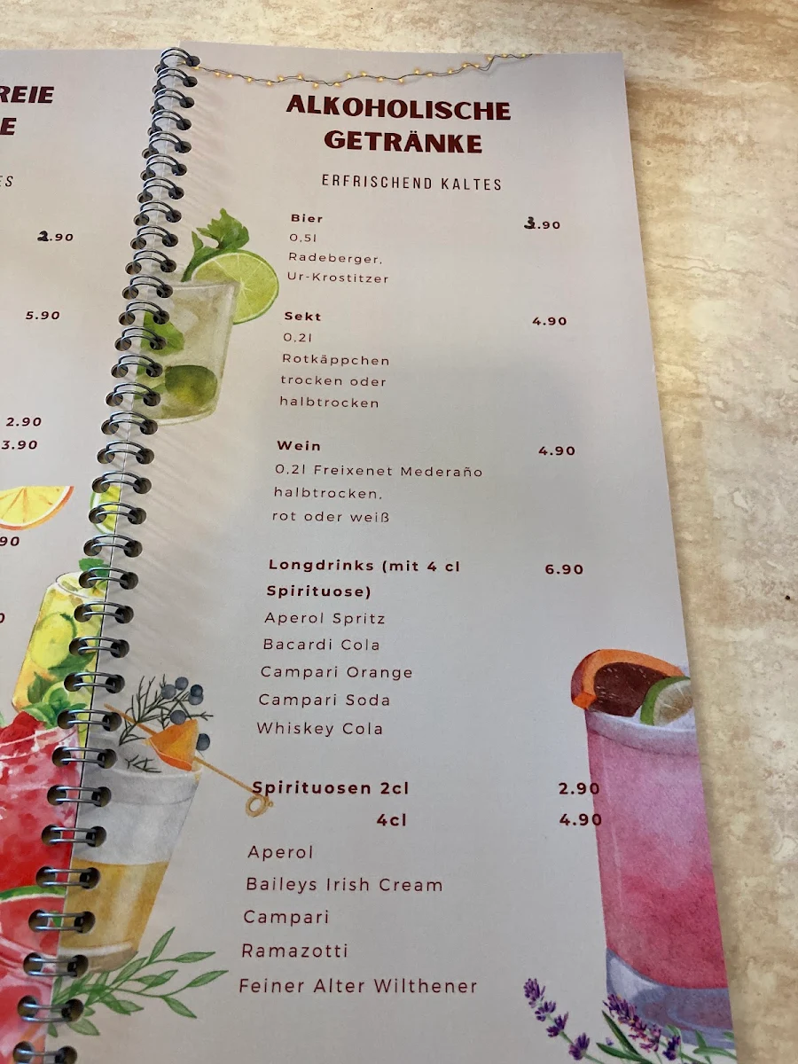Speisekarte, Eiscafé Florenz Leipzig