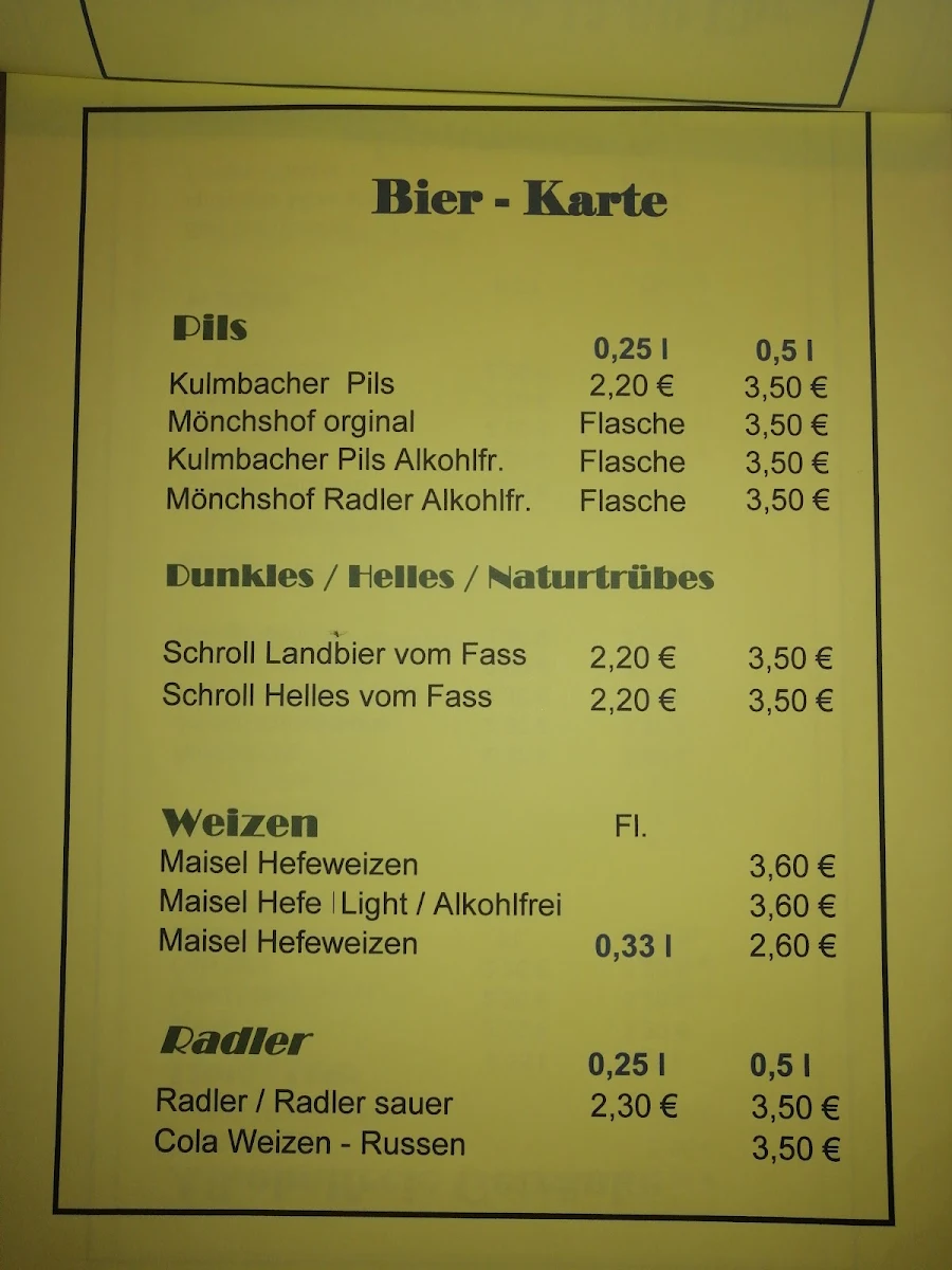 Speisekarte photo 1