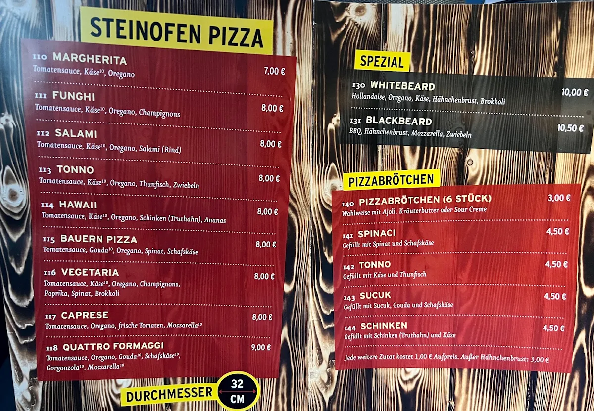 Speisekarte, Eddy's Burger