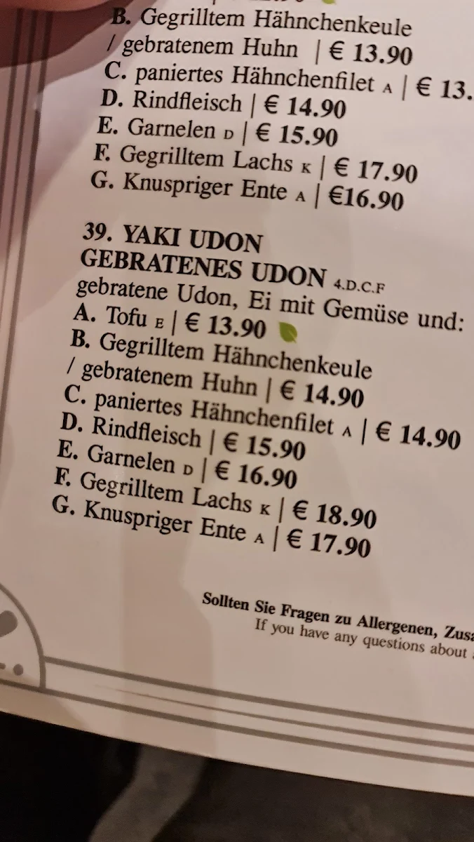 Speisekarte, Koyaa Viernheim - Asian Fusion & Sushibar