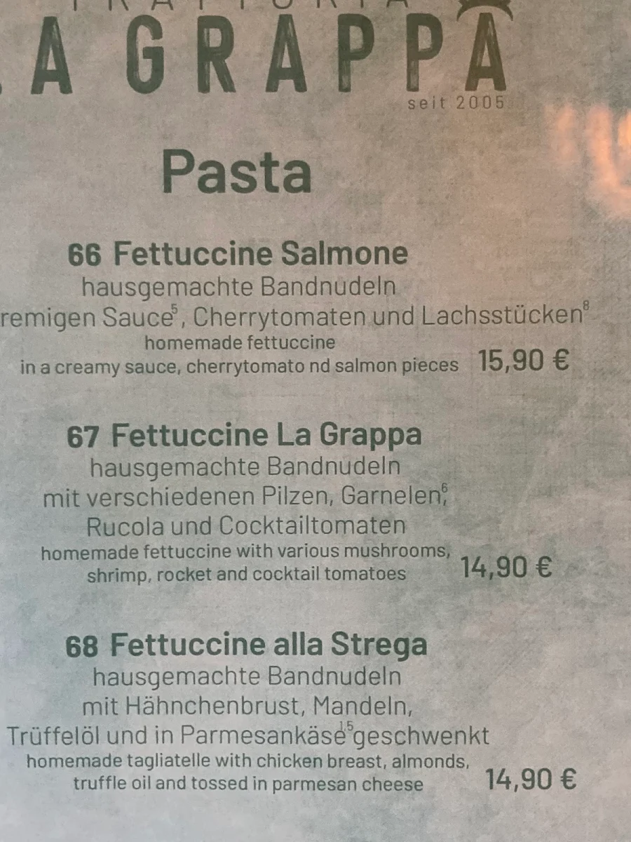 Speisekarte photo 2