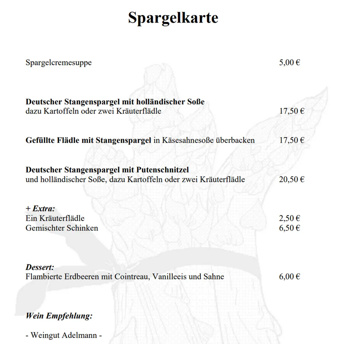 Speisekarte photo 1