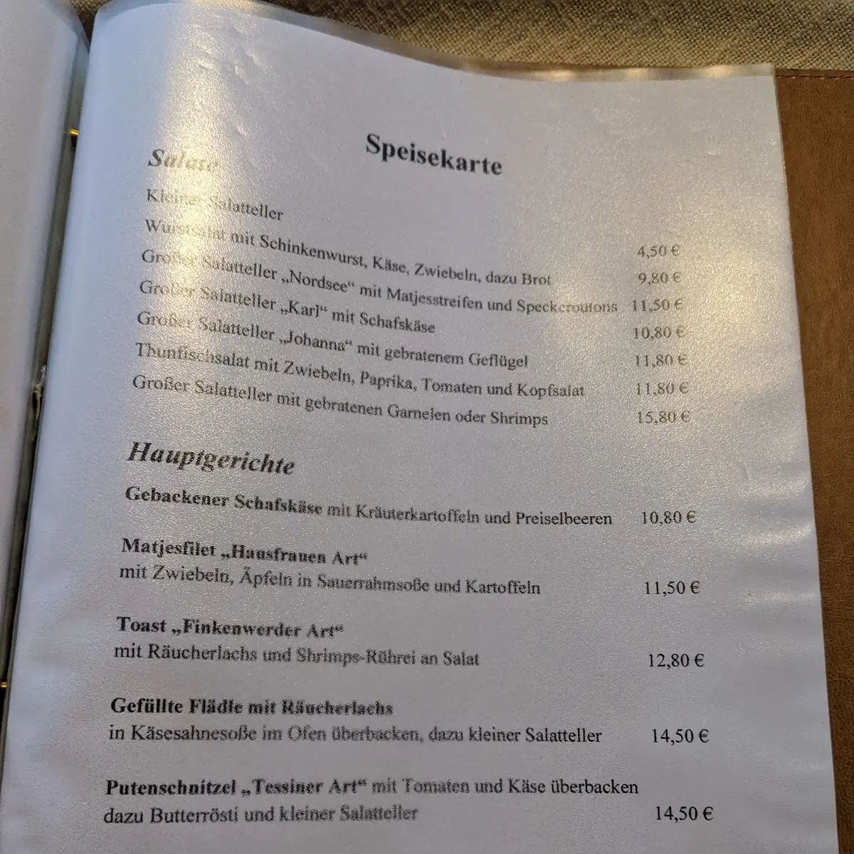 Speisekarte photo 2