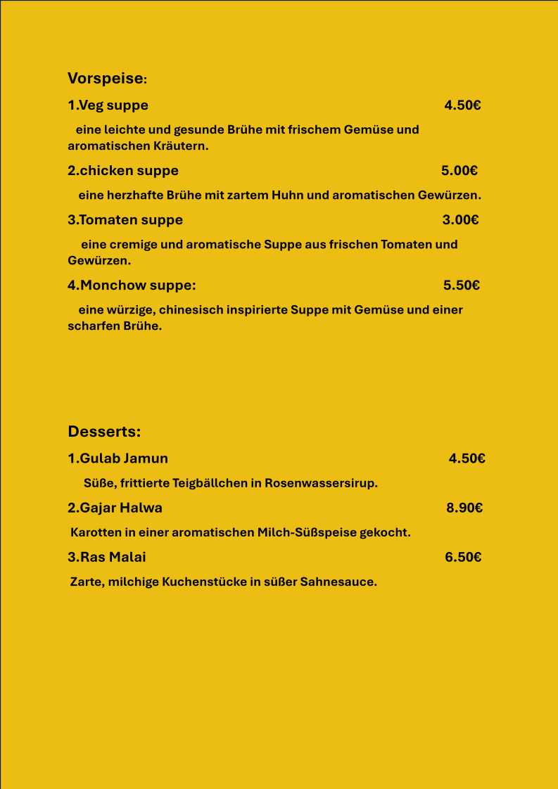 Speisekarte photo 4