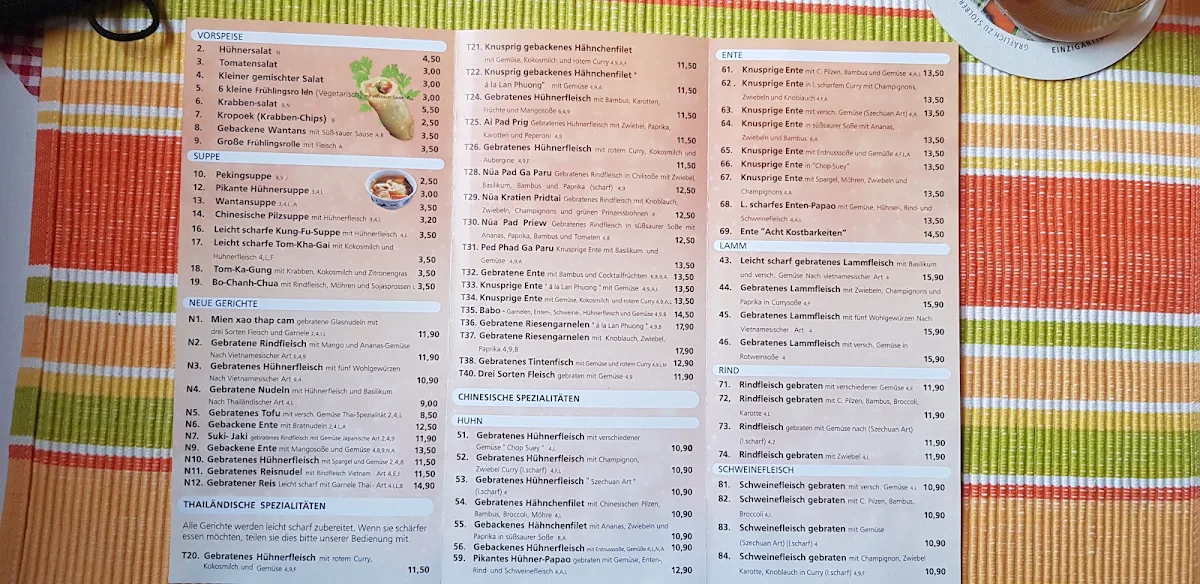 Speisekarte photo 2