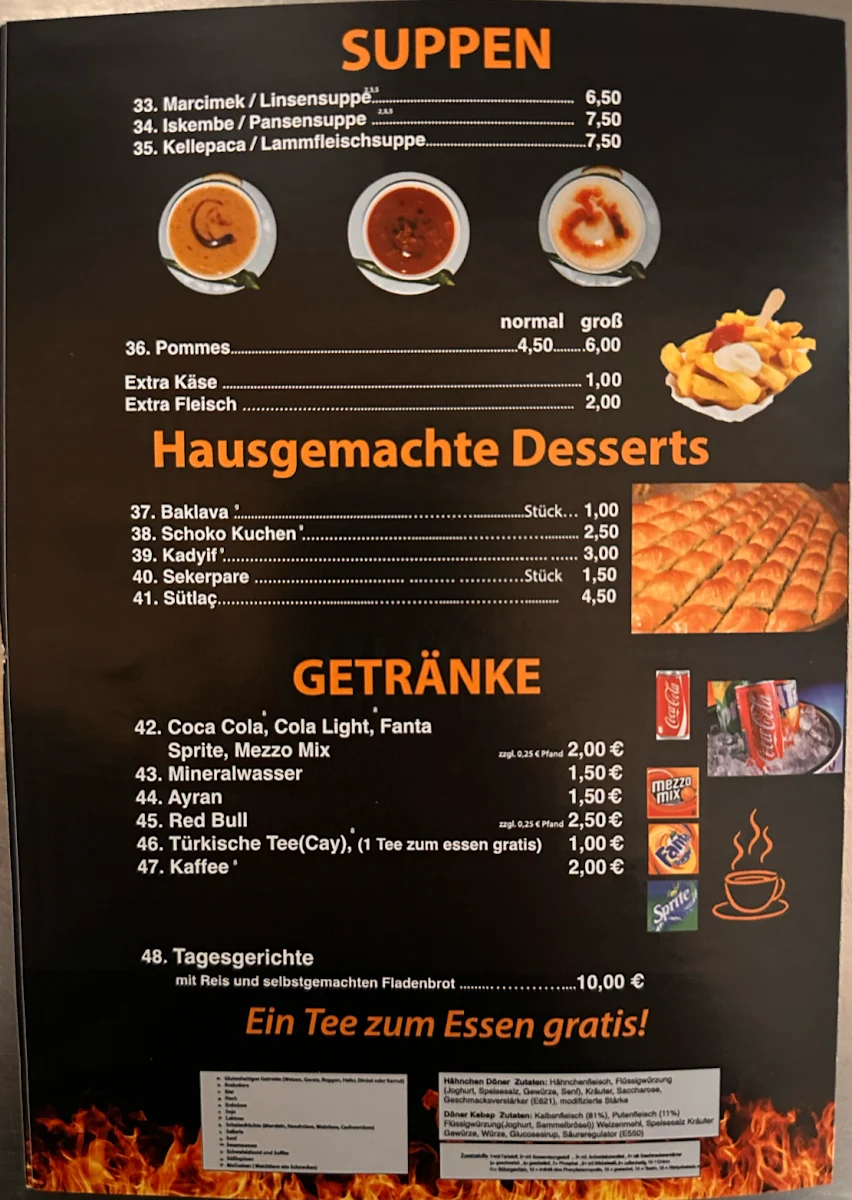 Speisekarte photo 1