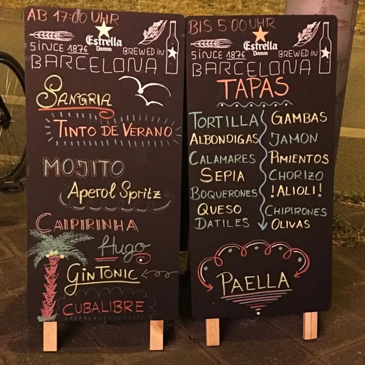 Speisekarte, Restaurante Andalucia - Mannheim