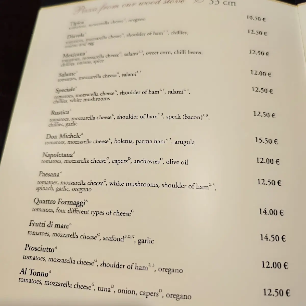 Speisekarte photo 1