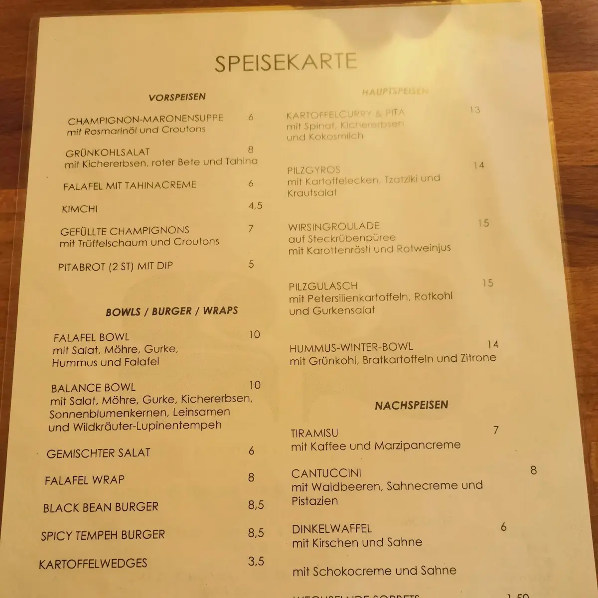 Speisekarte photo 3