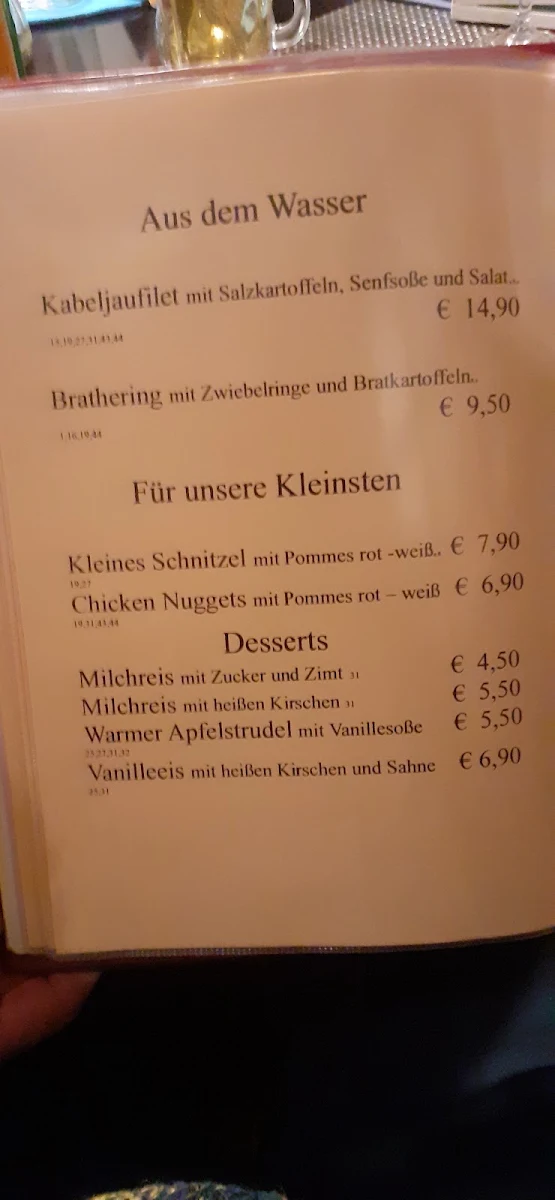 Speisekarte, Aufgegabelt