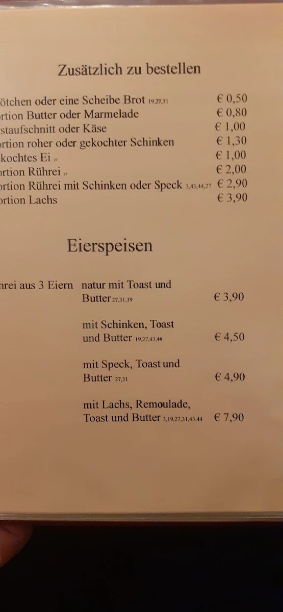 Speisekarte, Aufgegabelt