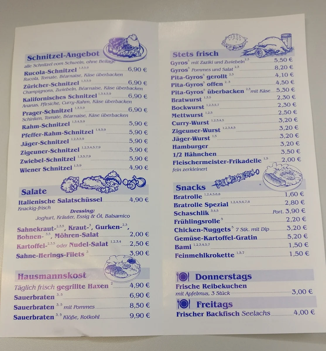 Speisekarte photo 5