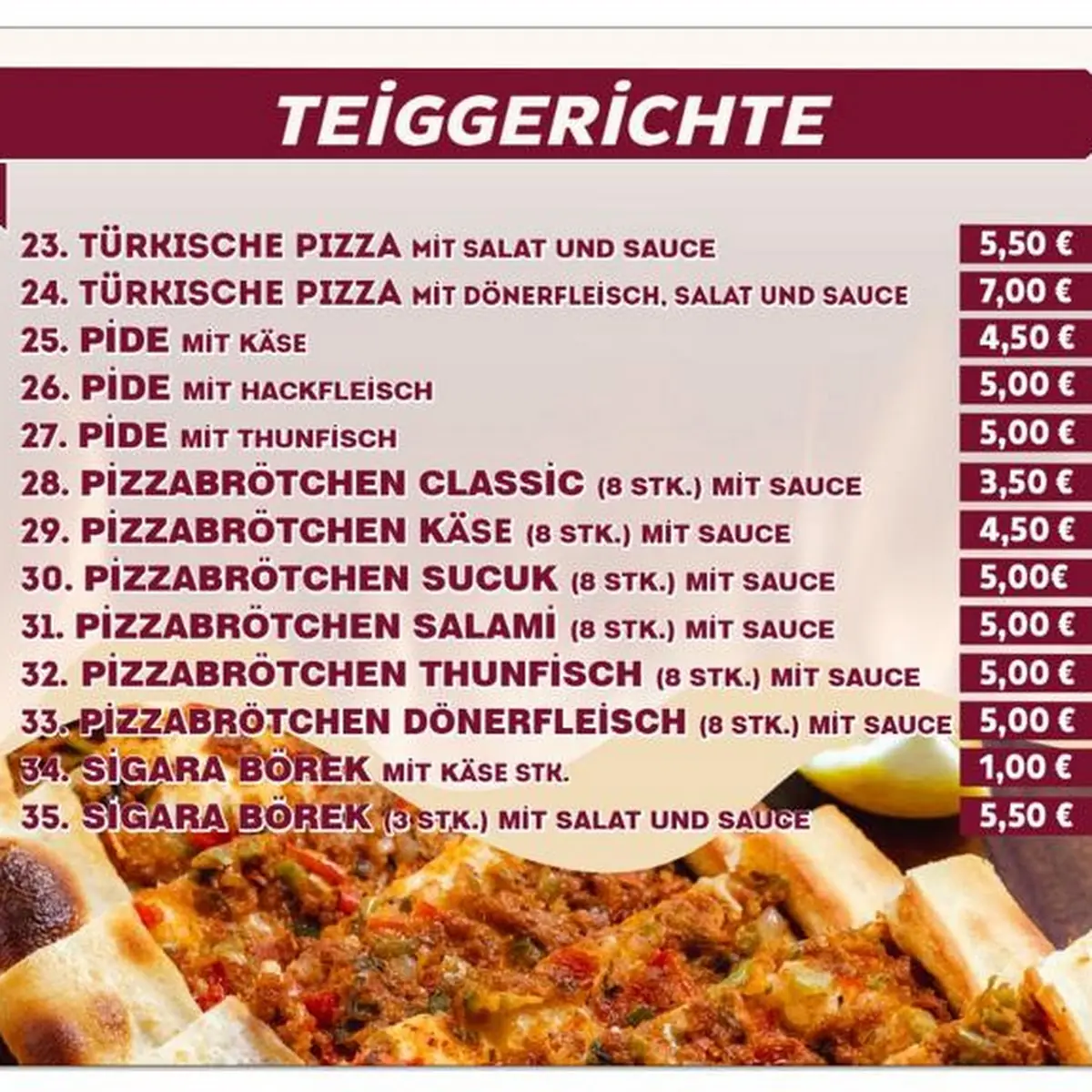 Speisekarte photo 3