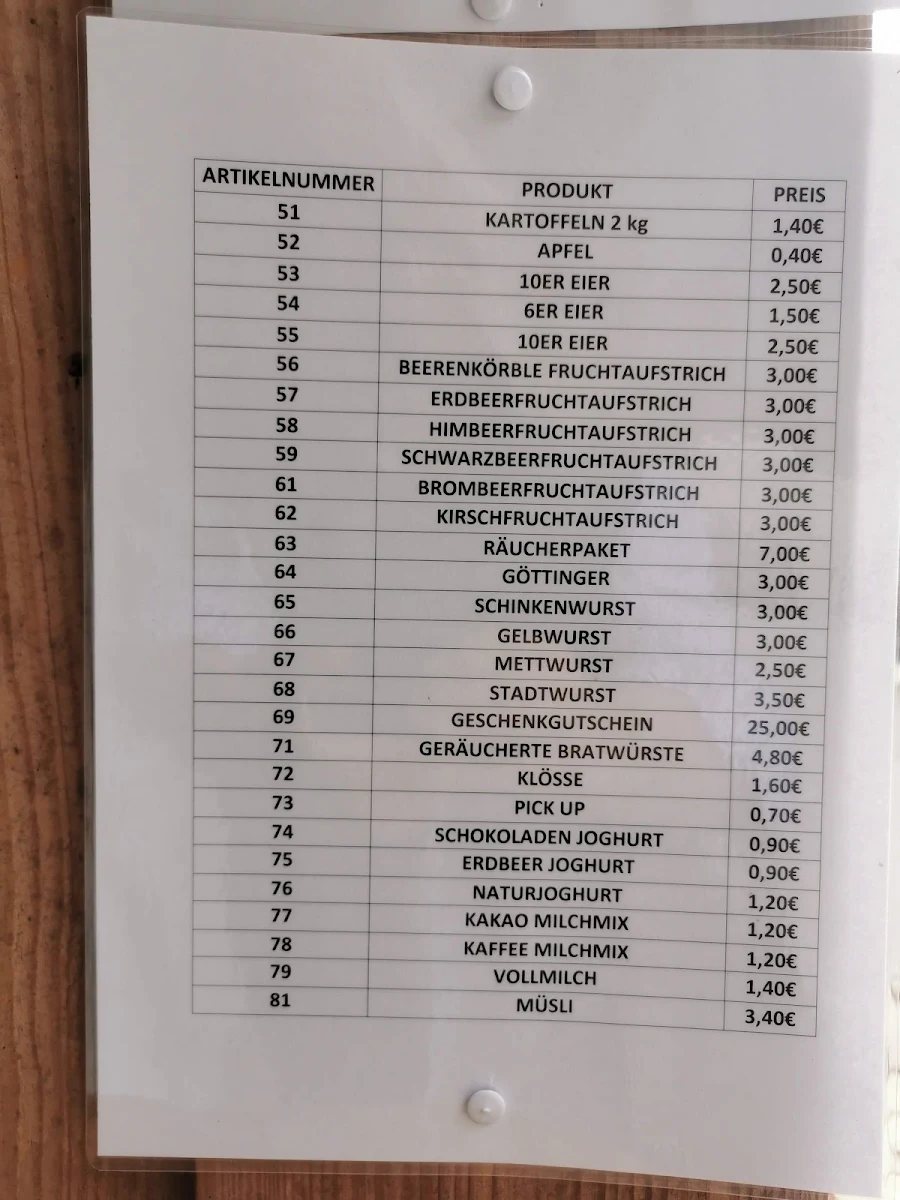 Speisekarte photo 1