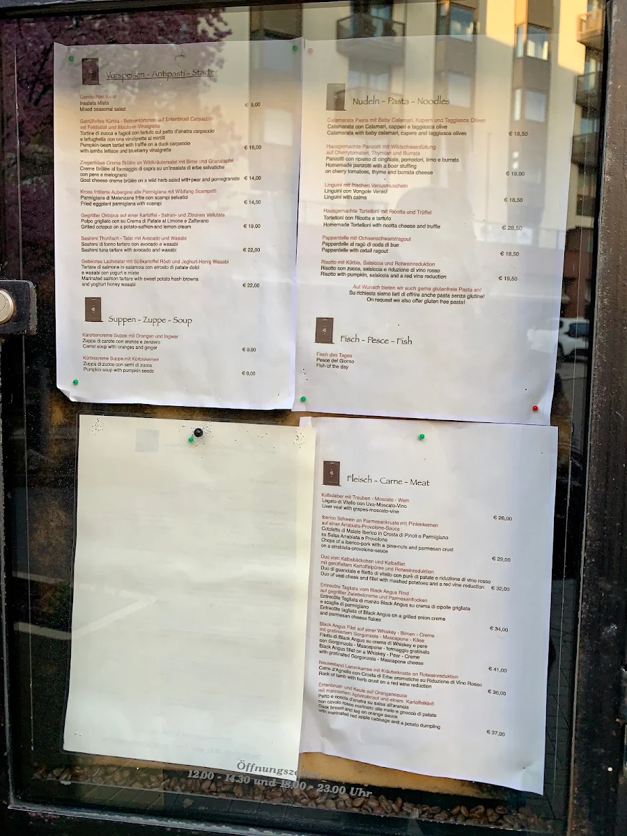 Speisekarte, La Vecchia Banca