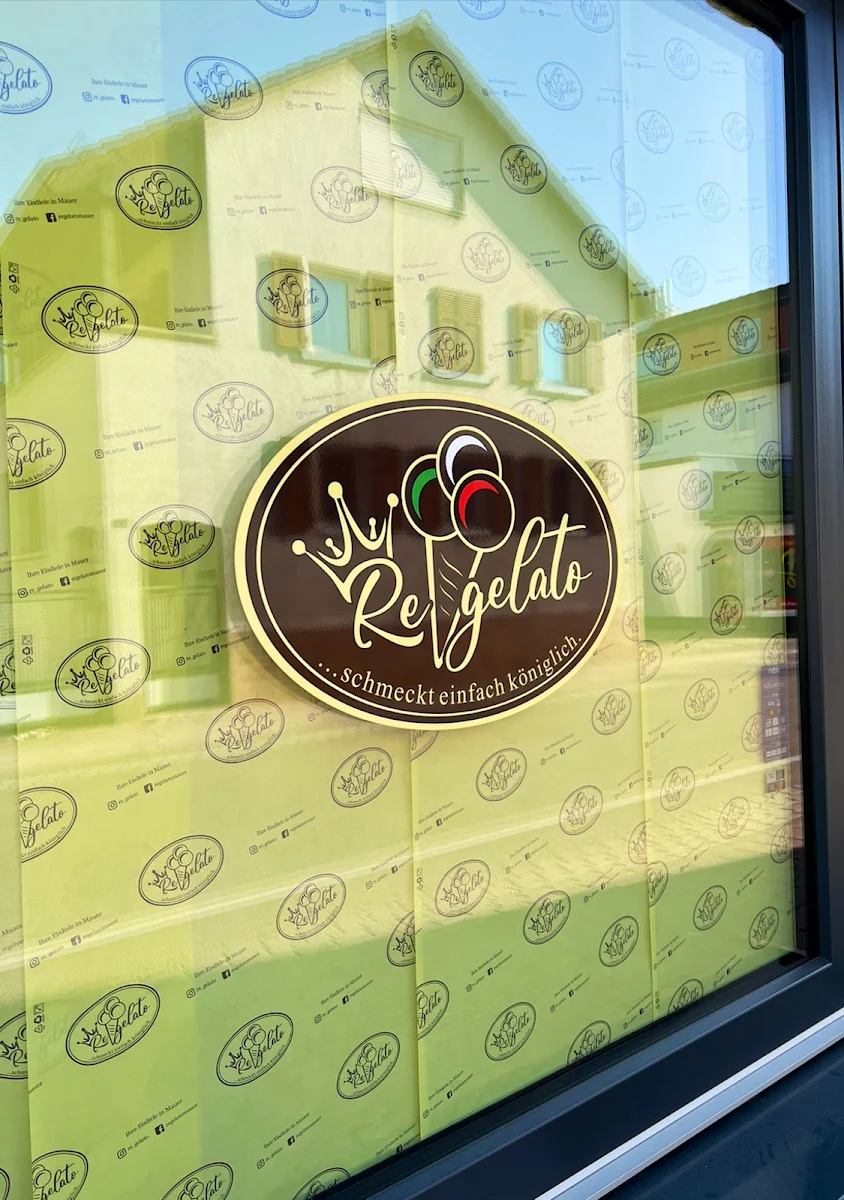 Speisekarte, RE Gelato Eisdiele Mauer