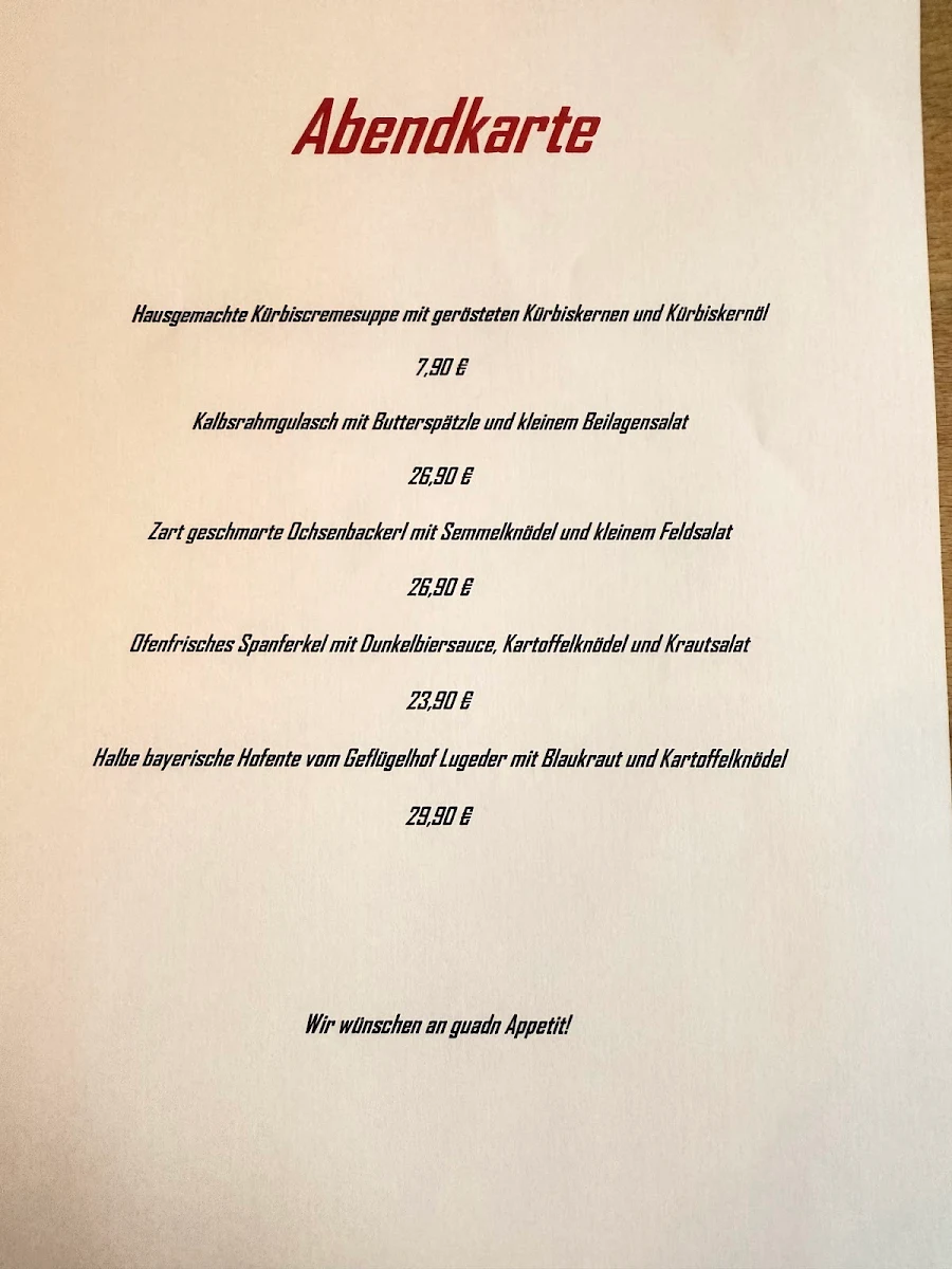 Speisekarte photo 3