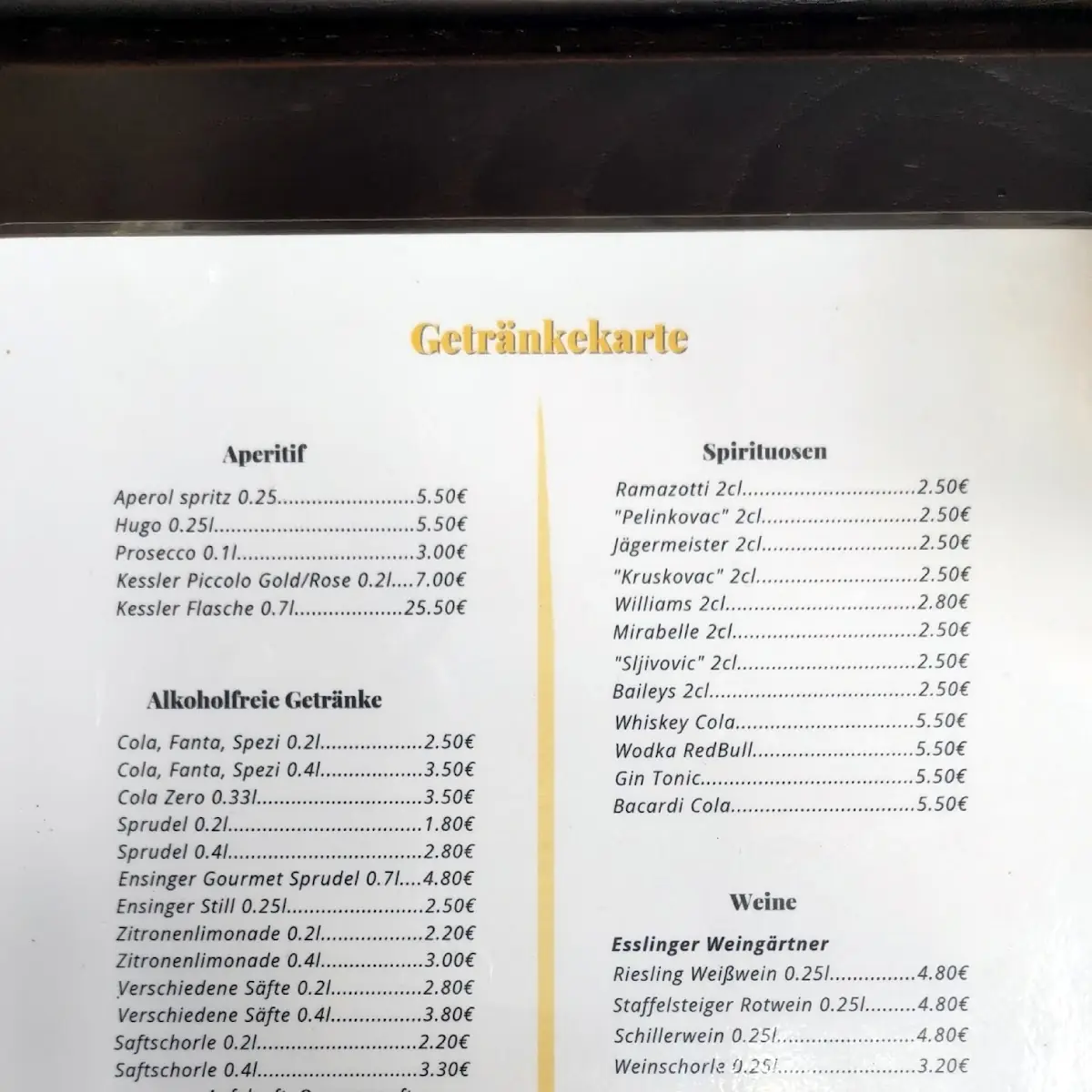 Speisekarte photo 4