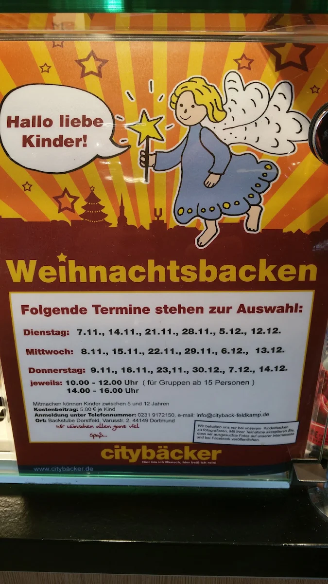Speisekarte, Citybäcker