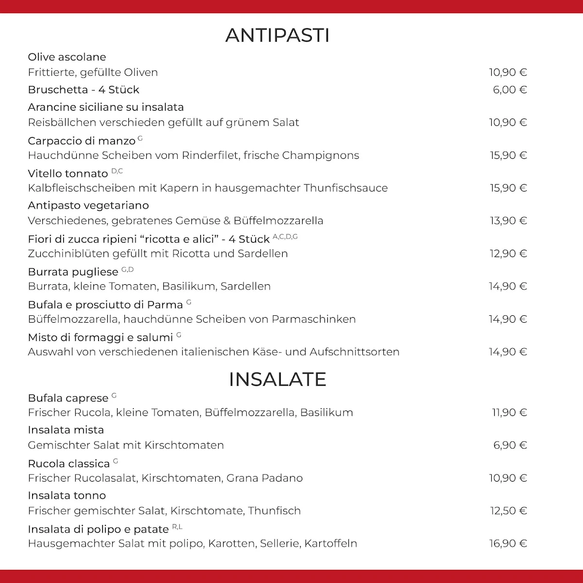 Speisekarte photo 2