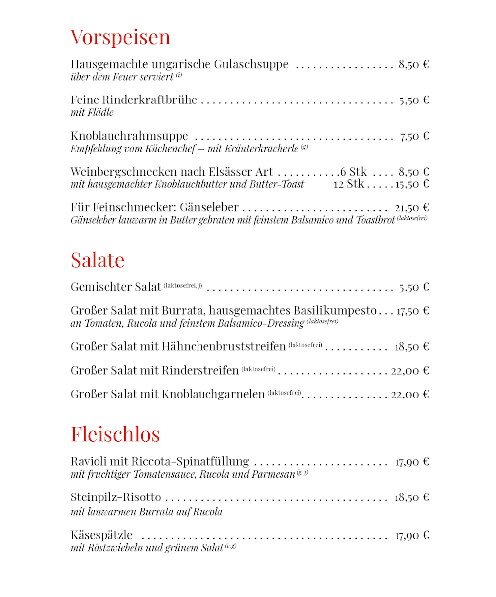Speisekarte photo 1
