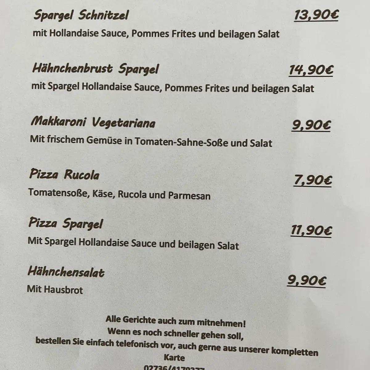 Speisekarte photo 10