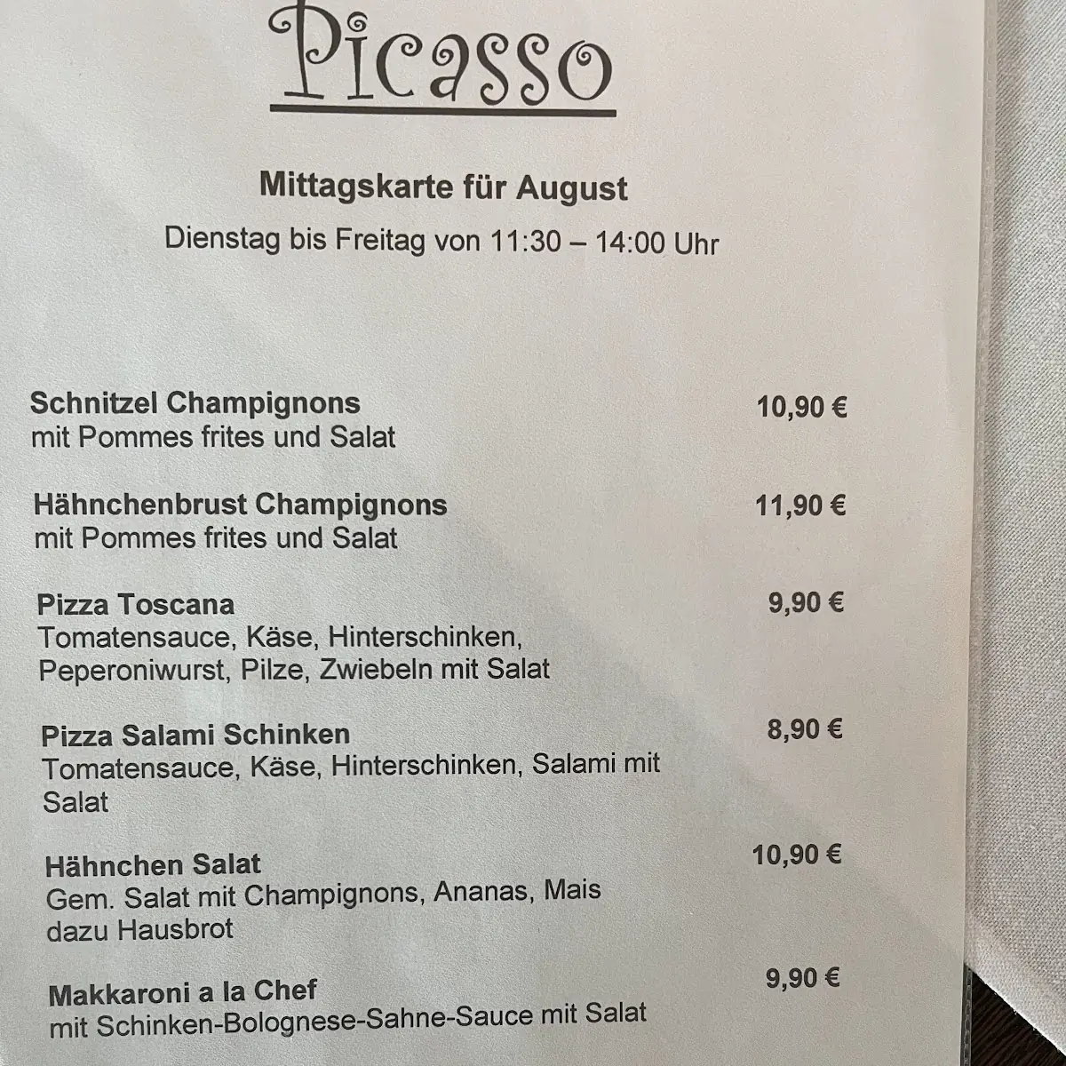 Speisekarte photo 9