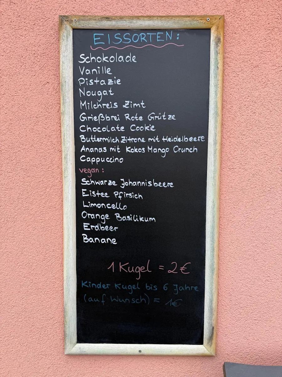 Speisekarte, Sabinchen - Eiscafé - Bistro