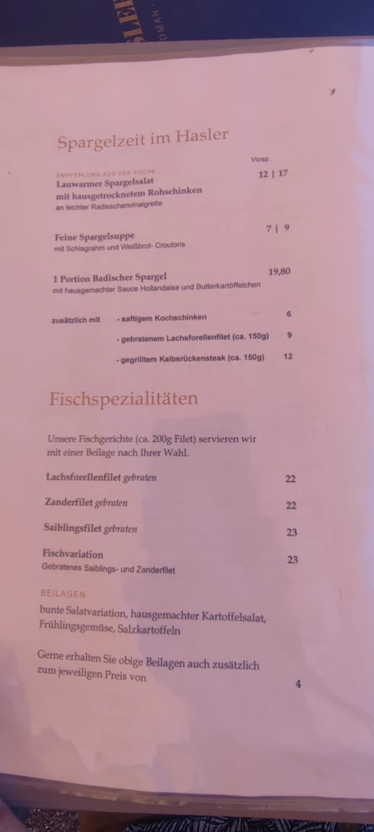 Speisekarte photo 1