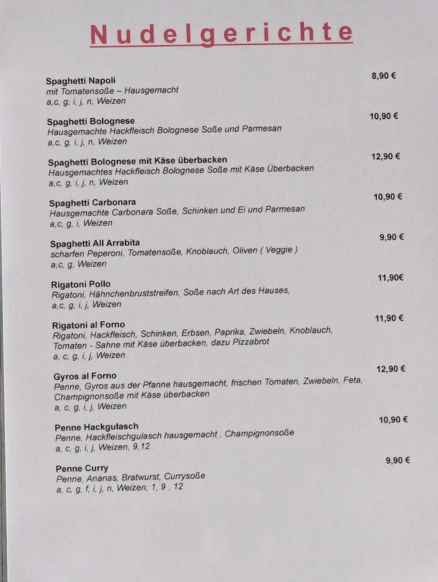 Speisekarte photo 1