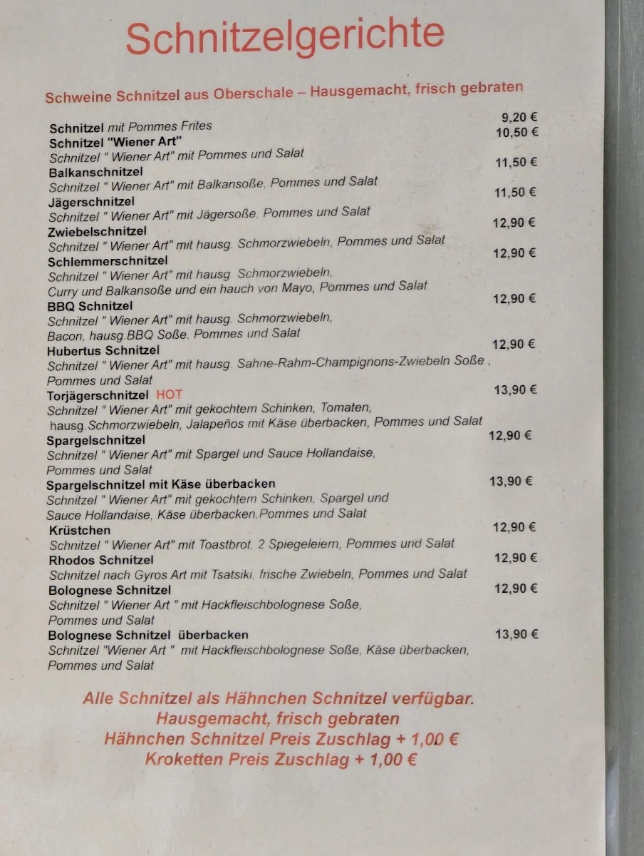 Speisekarte photo 3