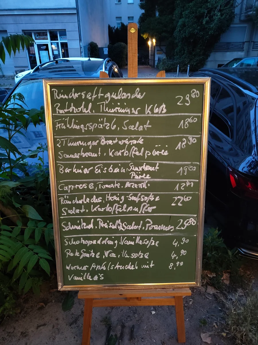 Speisekarte, Hackethal’s Gaststätte
