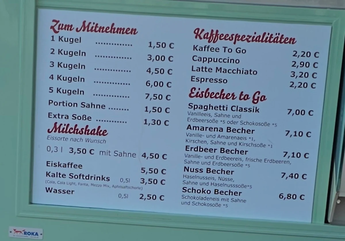 Speisekarte photo 1