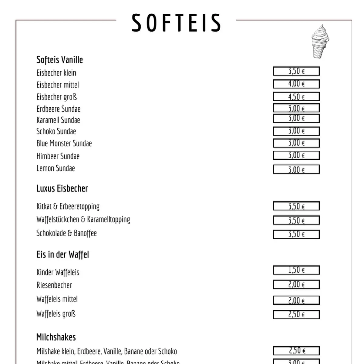 Speisekarte photo 5