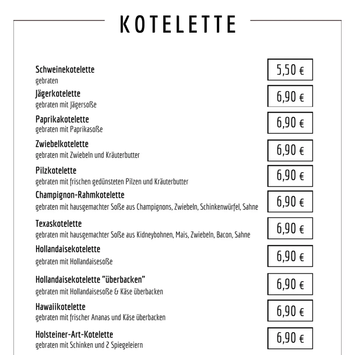 Speisekarte photo 8