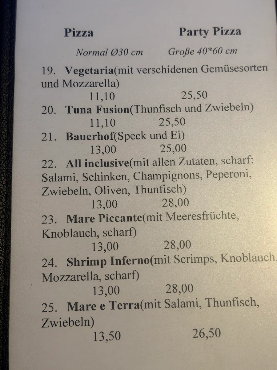 Speisekarte, Mama Oksana