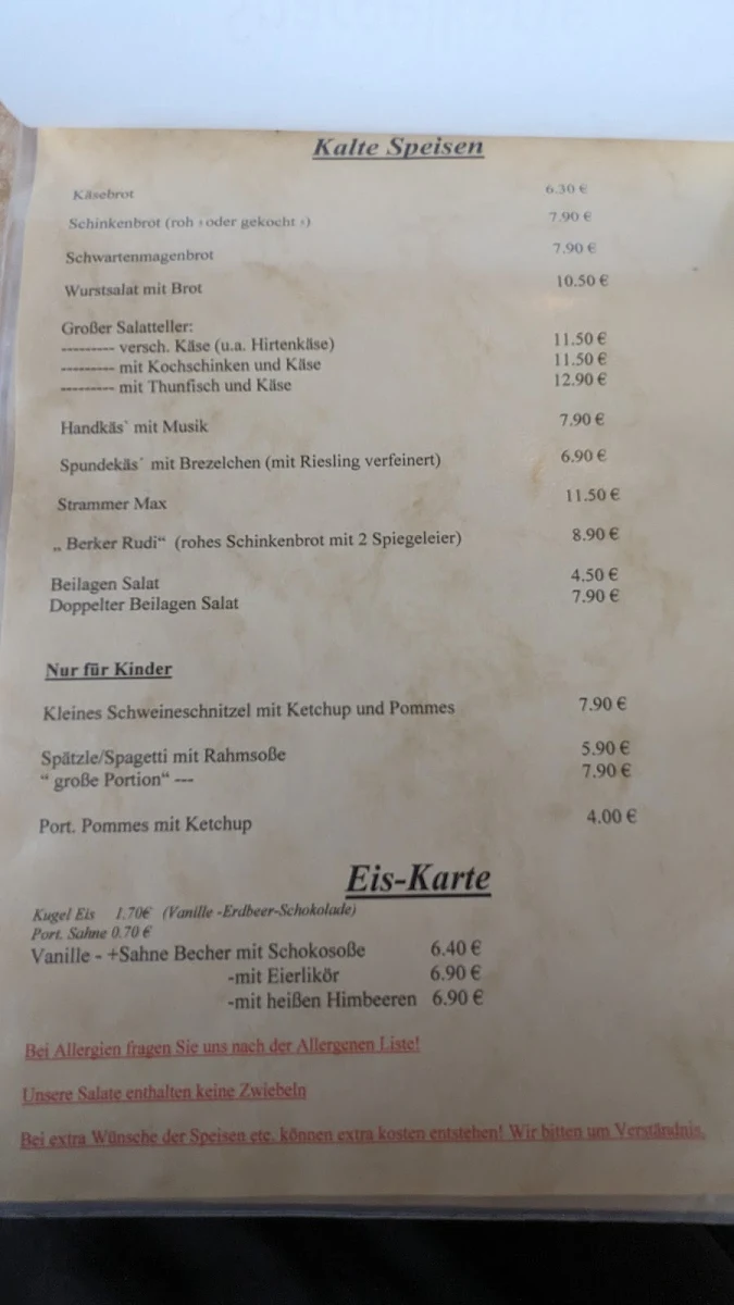 Speisekarte photo 2
