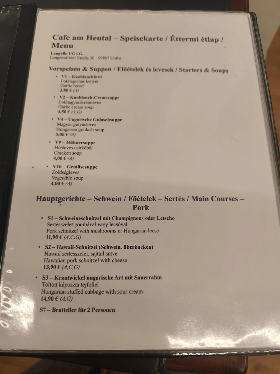 Speisekarte photo 2