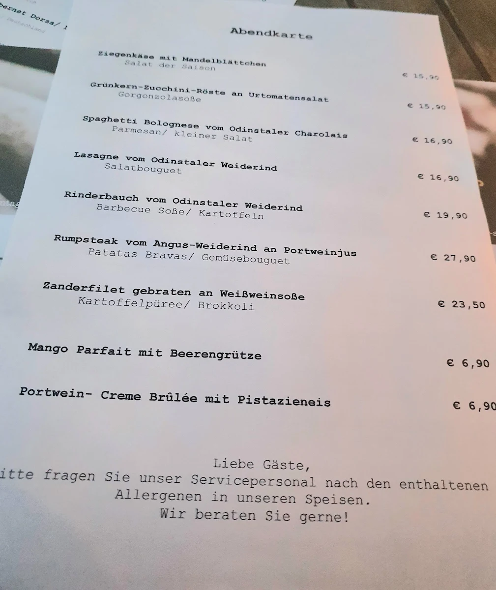 Speisekarte photo 6